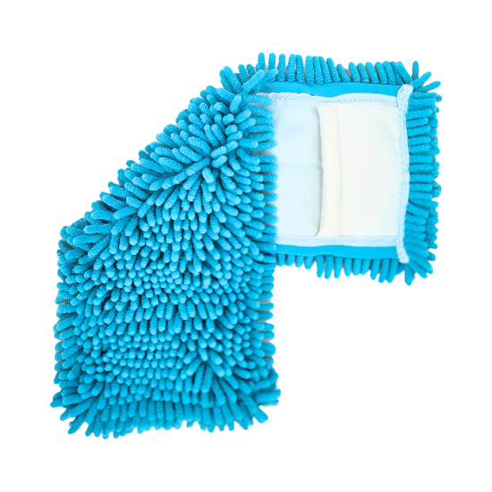 Bild von MikrofaserMopp – Octopus blau – Chenille - Taschenbezug